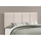 Monarch Specialties Bed, Queen Size, Platform, Bedroom, Frame, Upholstered, Linen Look, Wood Legs, Beige, Black I 6026Q - alternate 2